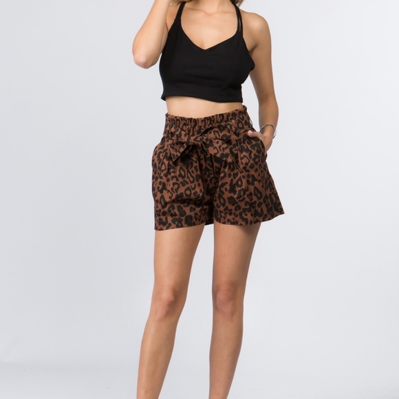 **SOLD OUT** Leopard Print Shorts - Picture 3 of 6